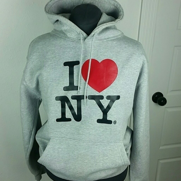 I Love NY Tops - I LOVE NY l Pullover graphic hoodie M EUC